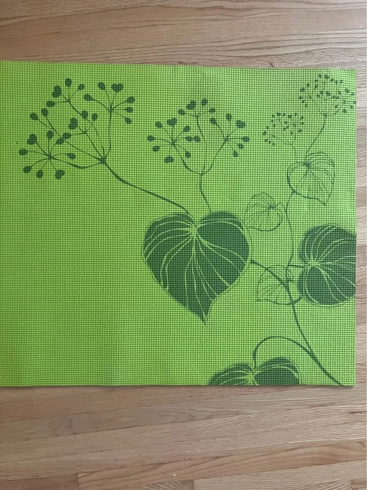 Green Floral Yoga Mat - photo 2