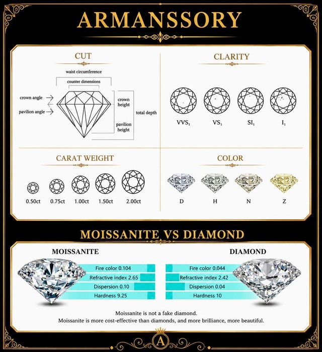 3CT Oval Moissanite Ring - 14K Solid Gold - D Color VVS1 size 8 - photo 5