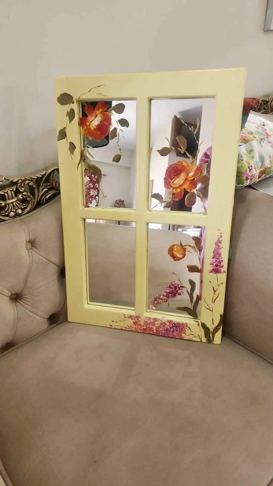 Hand painted mirror