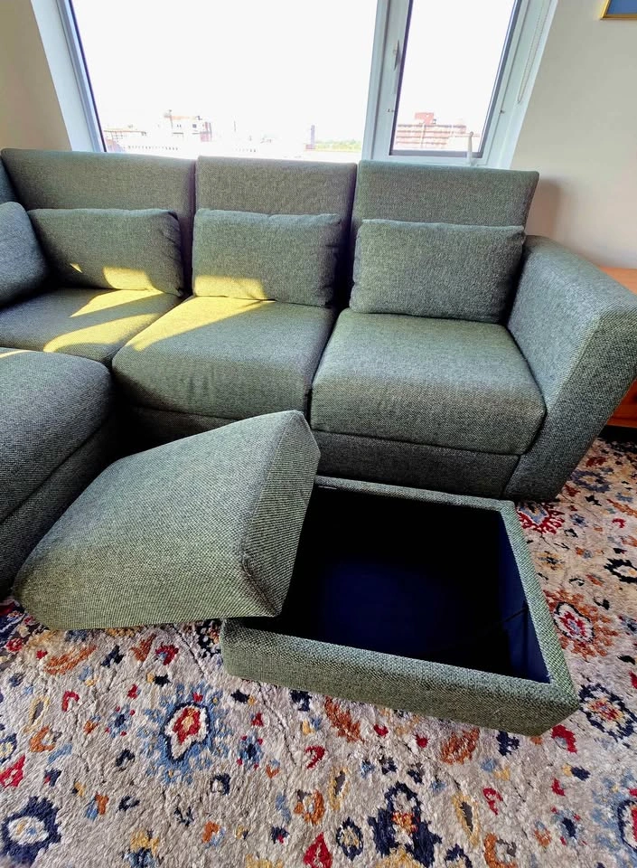 Cozey Neptune Modular Sofa with Storage & Ottoman (Leaf) - photo 5