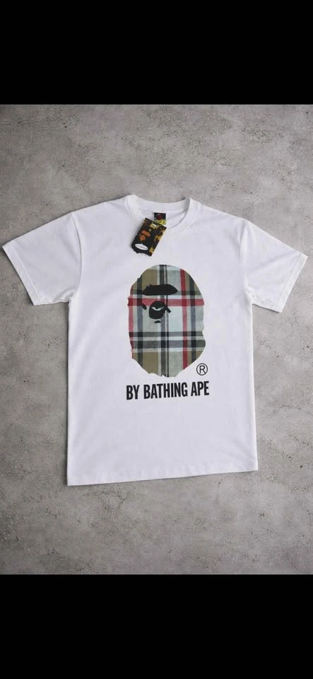 A Bathing Ape (BAPE) Plaid Ape Head T-Shirt size medium - photo 2