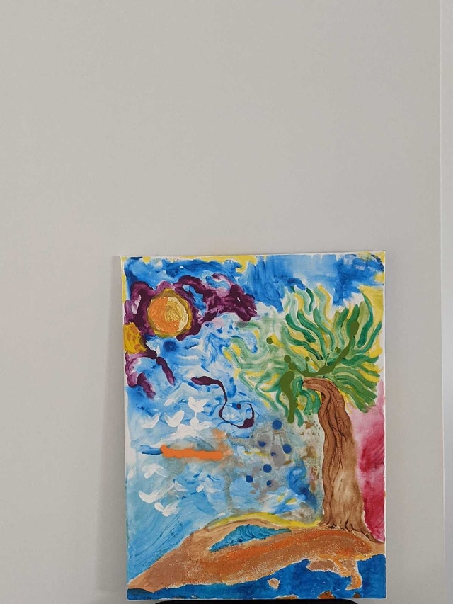 Abstract Tropical Painting - photo 2