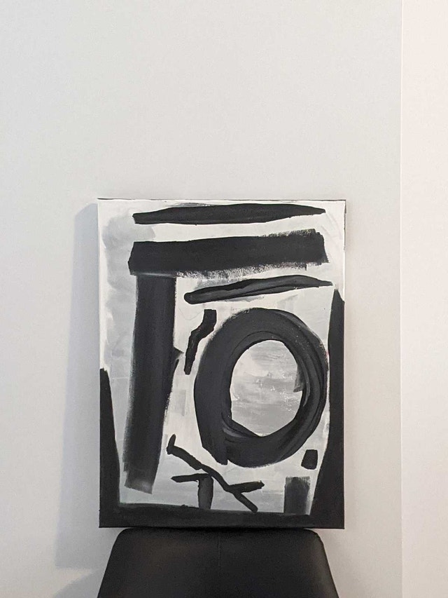 Franz Kline style Abstract Painting - photo 2