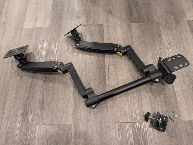HUANUO Dual Monitor Arm for 17 to 32 Inch Screens - Like New - photo 2