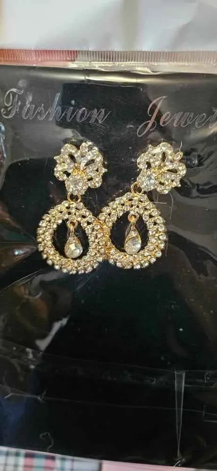 Indian pakistani bridal jewlery set necklace earrings image indicator(4)