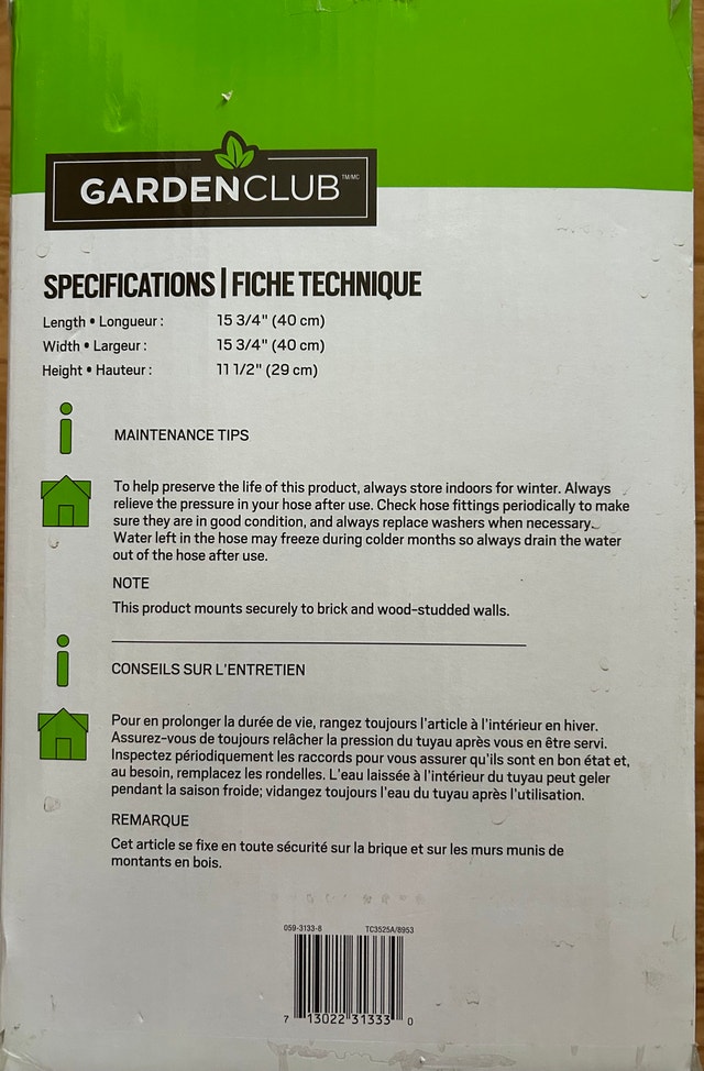 BRAND NEW - GARDENCLUB Wall Mount Hose Reel - photo 2