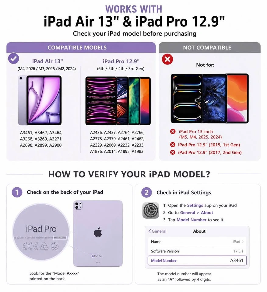 RAYMCRAFT Magic Keyboard Case for iPad Air 13” & Pro 12.9” - photo 2