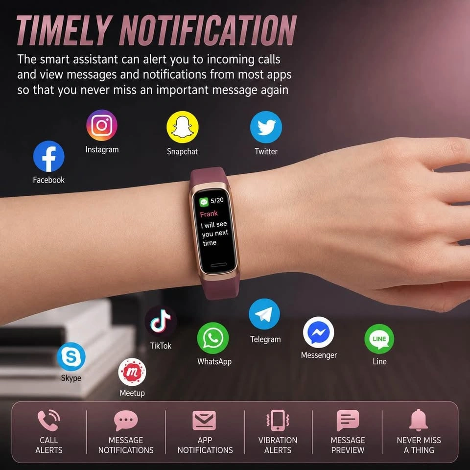 Rose Gold & Purple Smart Fitness Tracker - Brand New - photo 3