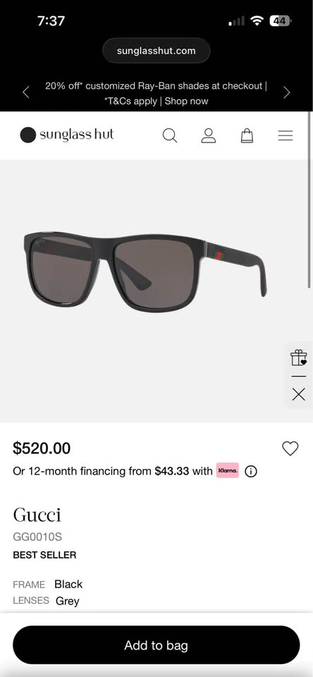 Gucci sun glasses - photo 5