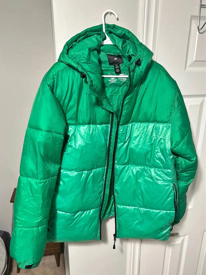 H&M Green Puffer Jacket