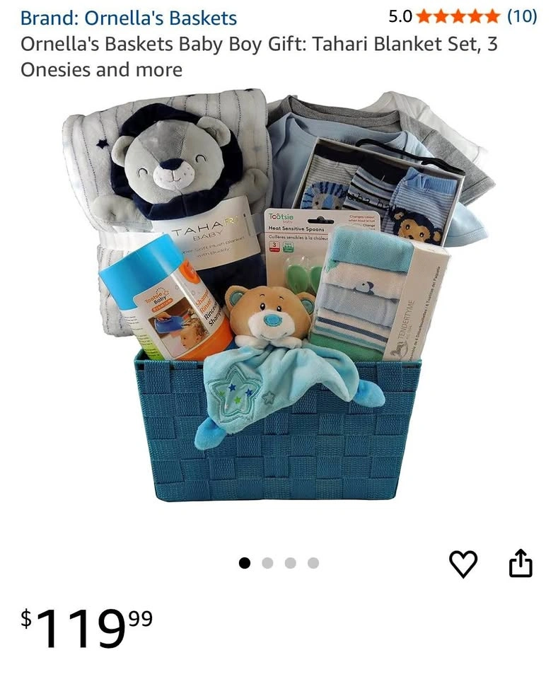 Baby gift set basket