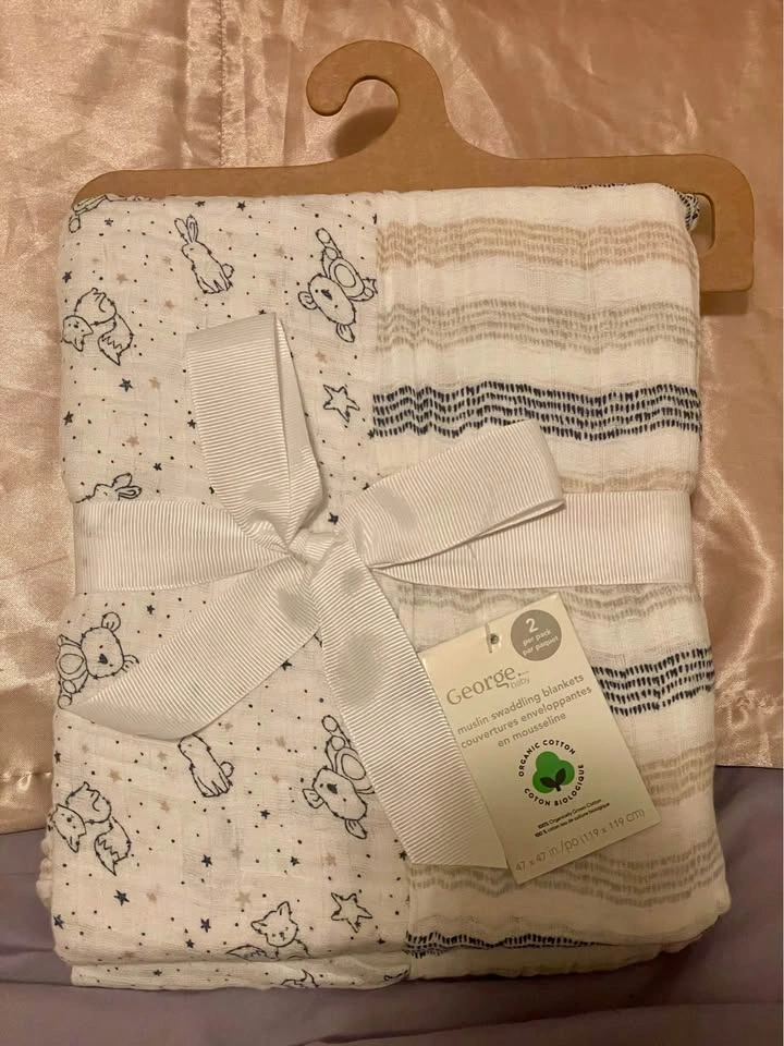 Loulou Lollipop x Eric Carle and George Baby Muslin Swaddles - photo 2