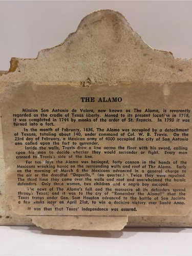 Vintage The Alamo Texas Book Ends - Chalkware/Plaster - photo 4