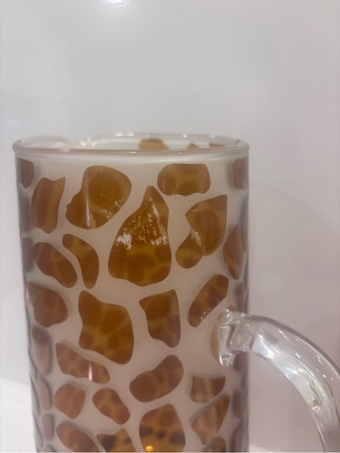 Glass Giraffe Pitcher And 2 Glasses - photo 3