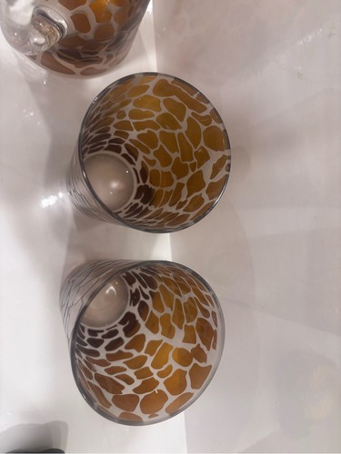 Glass Giraffe Pitcher And 2 Glasses - photo 5