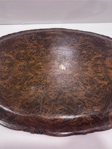 Vintage DuraWood Carved Tray Mid Century Decorative Tray- 18” - photo 3