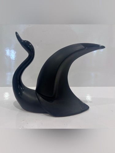 Vintage Mid-Century Modern Abstract Swan Ceramic Sculpture