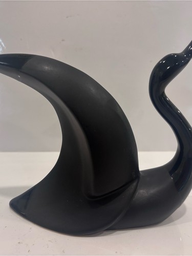 Vintage Mid-Century Modern Abstract Swan Ceramic Sculpture - photo 3