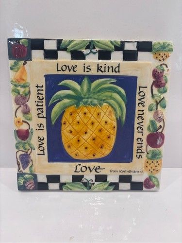 Carla Groce Pineapple Ceramic Trivet Hot Plate