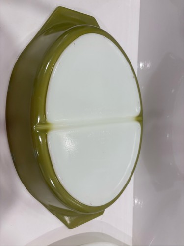 Vintage Pyrex 082 Spring Blossom Green Crazy Daisy 1qt Dish - photo 4