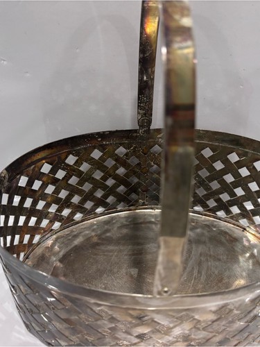 Vintage international silver company silver plated serving baske - photo 2