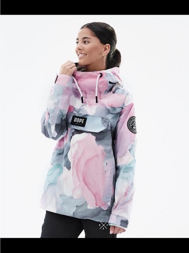 DOPE Ski Anorak Jacket in pink watercolour, size small - photo 3