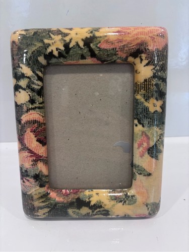 Floral Pattern decopage Photo Frame - Yellow and Green - photo 5