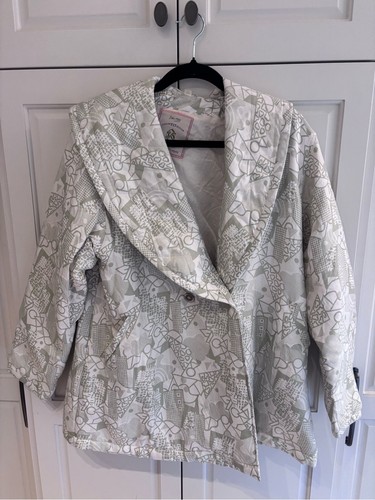 Vintage Baracco Sport Company 100% Silk Quilted Jacket