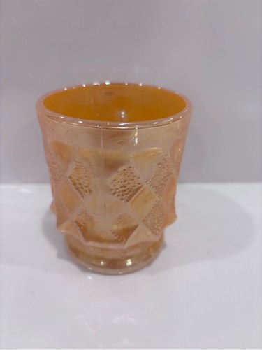 Vintage Fire King Kimberly Peach Lustre Milk Glass Mug - photo 5