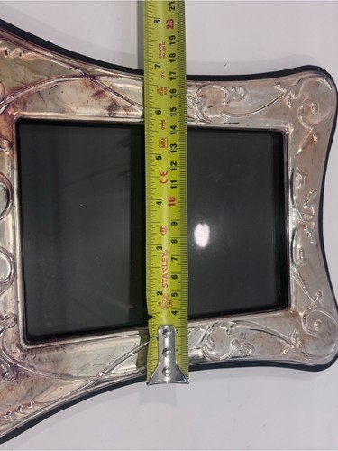 Vintage silver plated art nouveau picture frame 5x7 tabletop, bl - photo 4