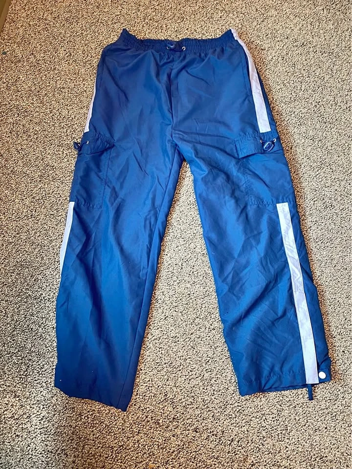 Blue Cargo Track Pants Size M
