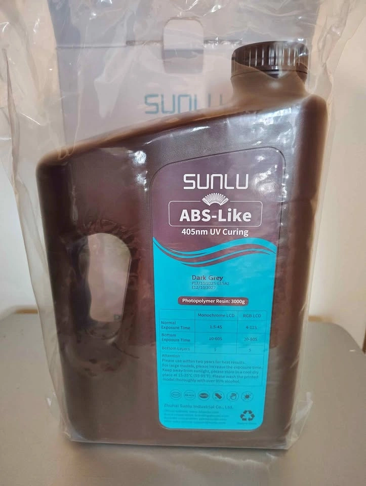 NEW Sealed SUNLU ABS-Like 3D Printer Resin (3000g / 3kg) - Dark