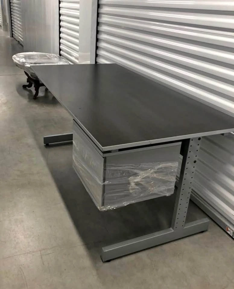 Office Desk with Integrated Pedestal Drawers