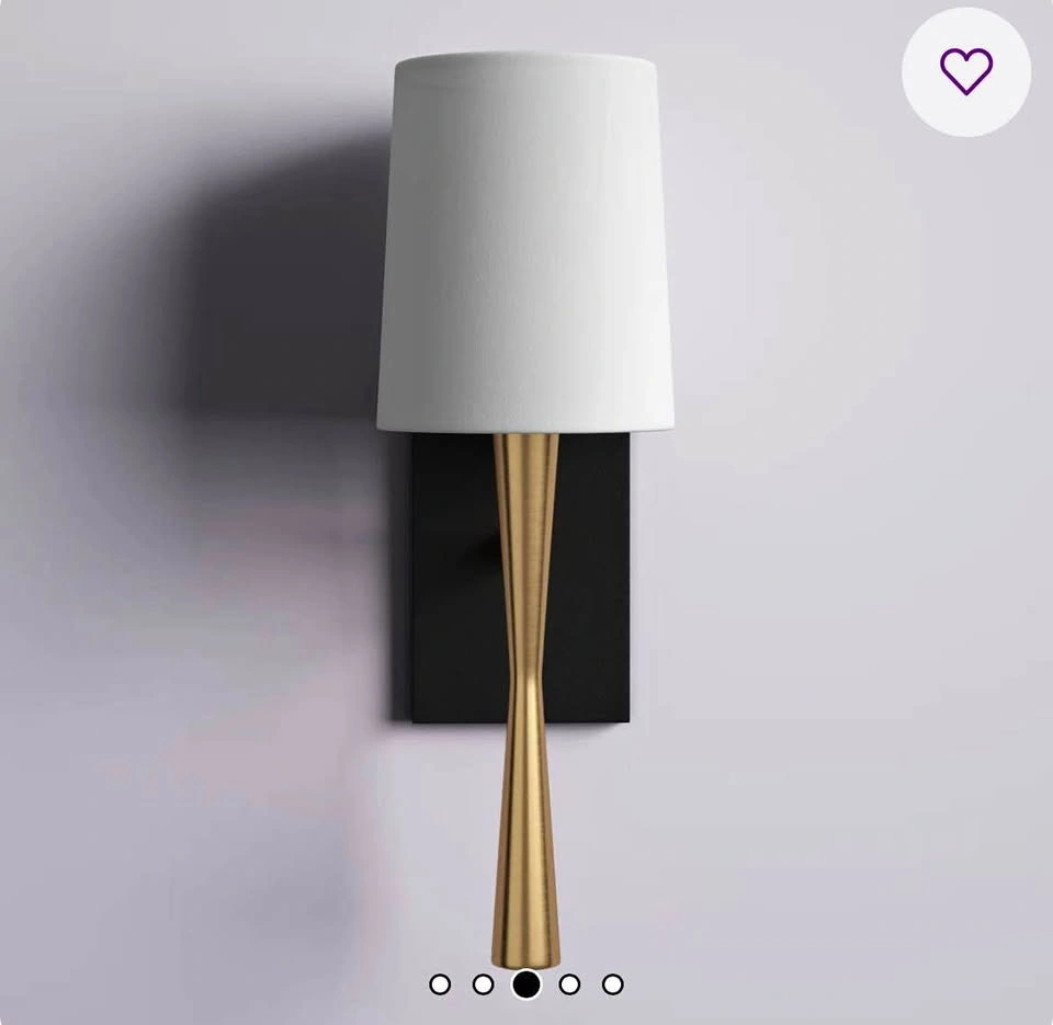 Averee 5.5" W 1-Light Dimmable Wallchiere