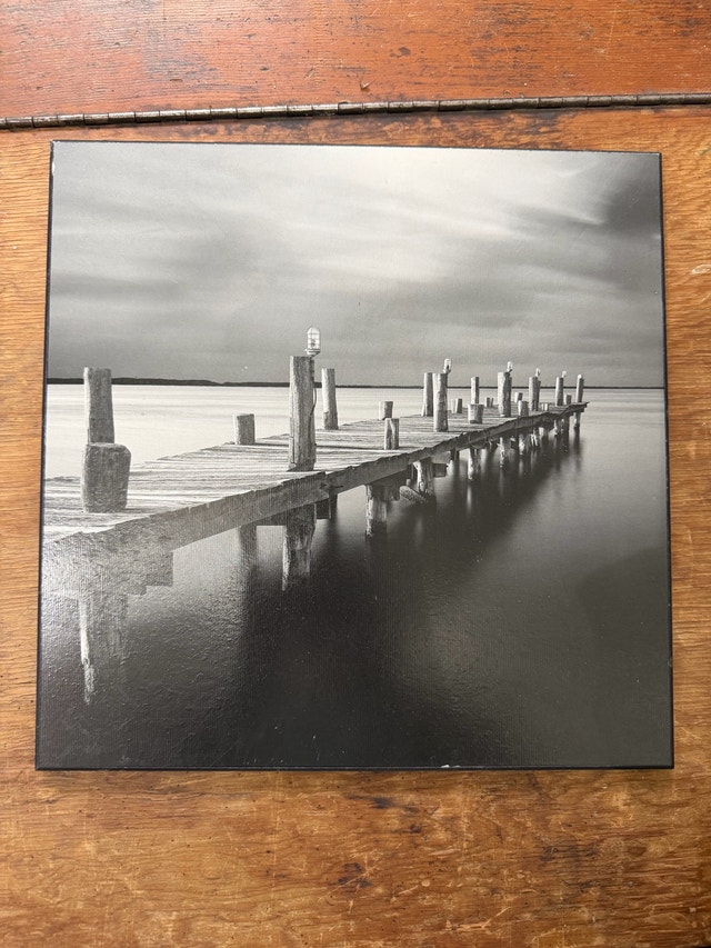 Black and White Pier Wall Art