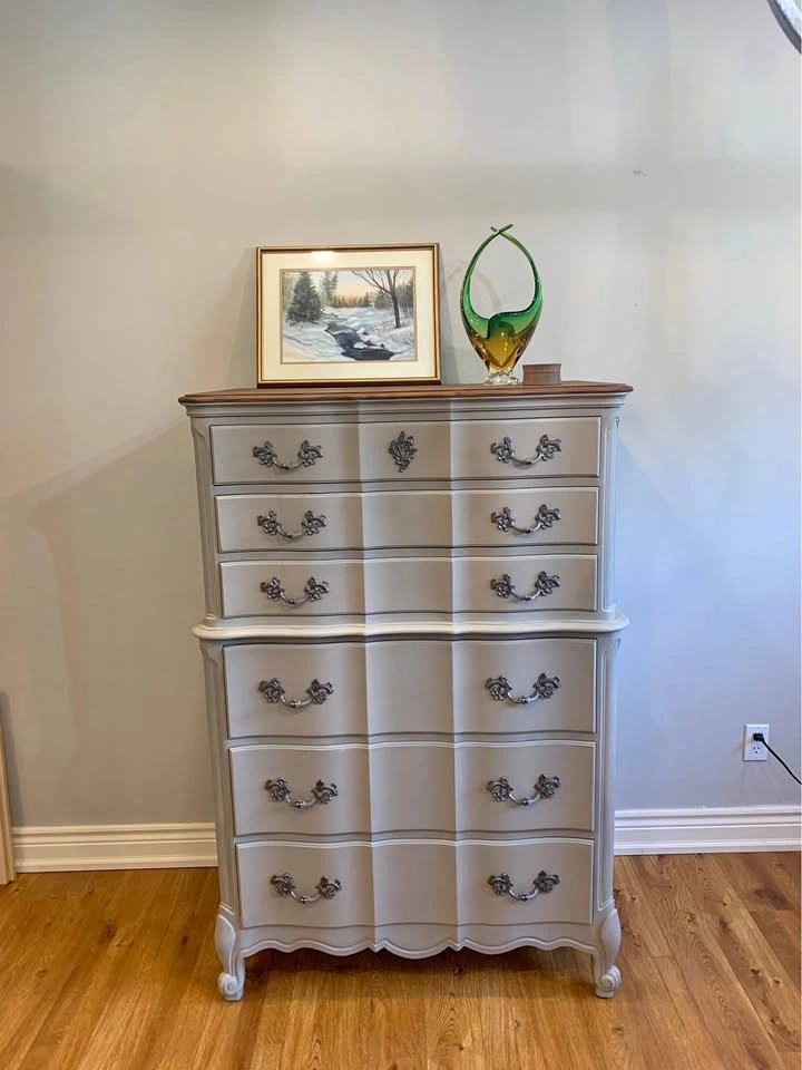 French Provincial Tall Boy Dresser made by Malcolm Furniture