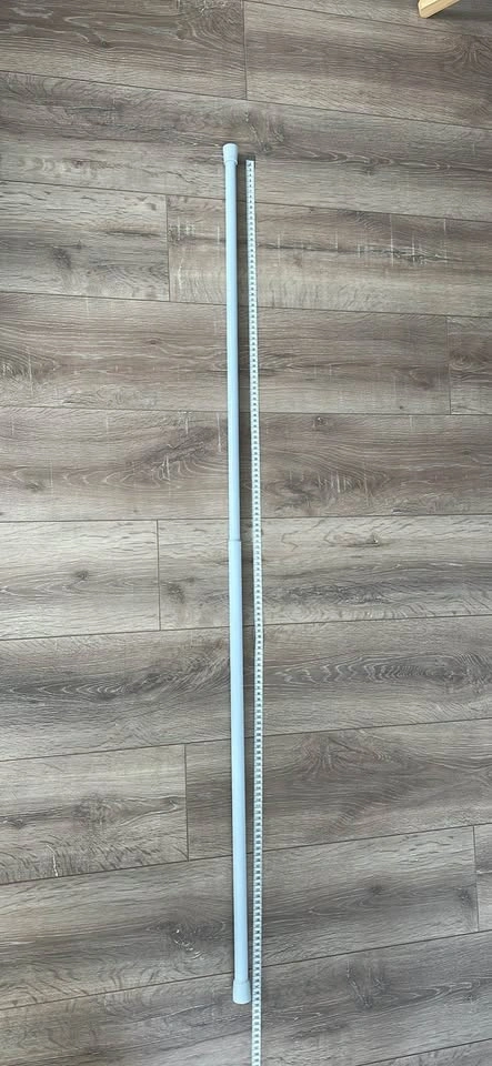 White Adjustable Tension Rod - photo 2