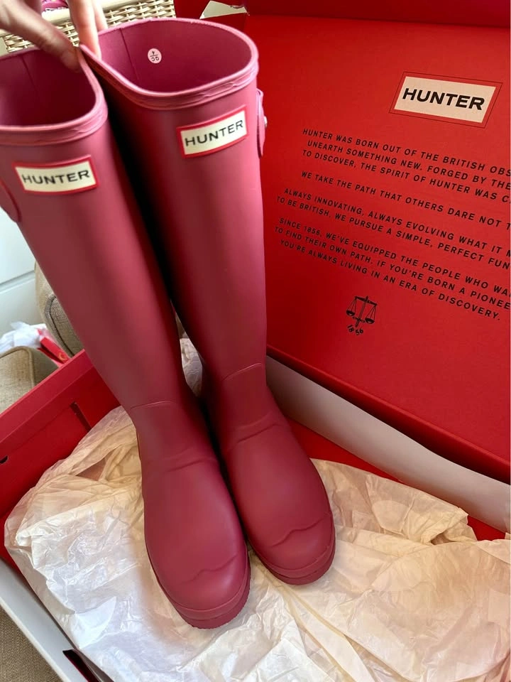 New Hunter Tall Rain Boots US 8 - photo 3