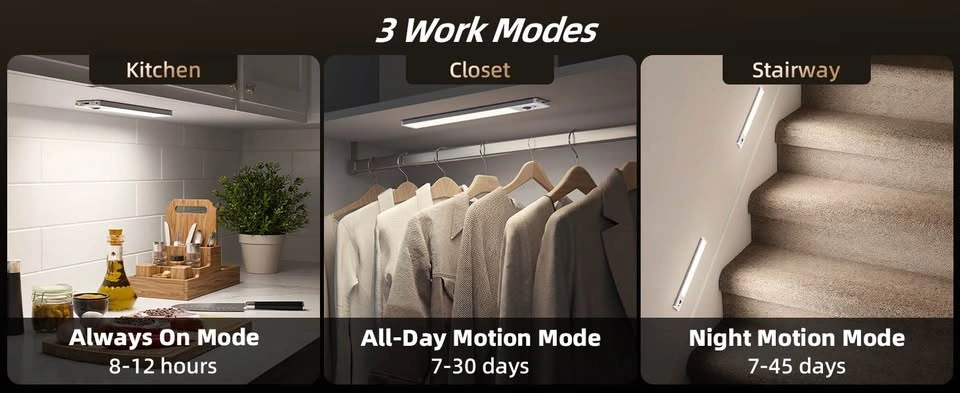 EZVALO Rechargeable Motion Sensor LED Closet Lights - photo 3