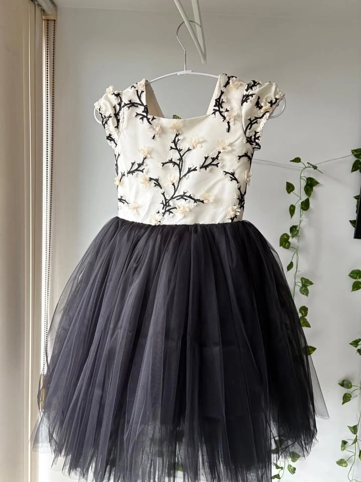 Lavender/ Black and white dress - photo 2