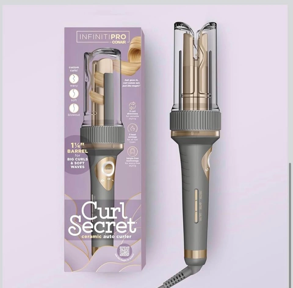 NEW Conair InfinitiPRO Curl Secret 1 ¼ Inch Auto Hair Curler - photo 2