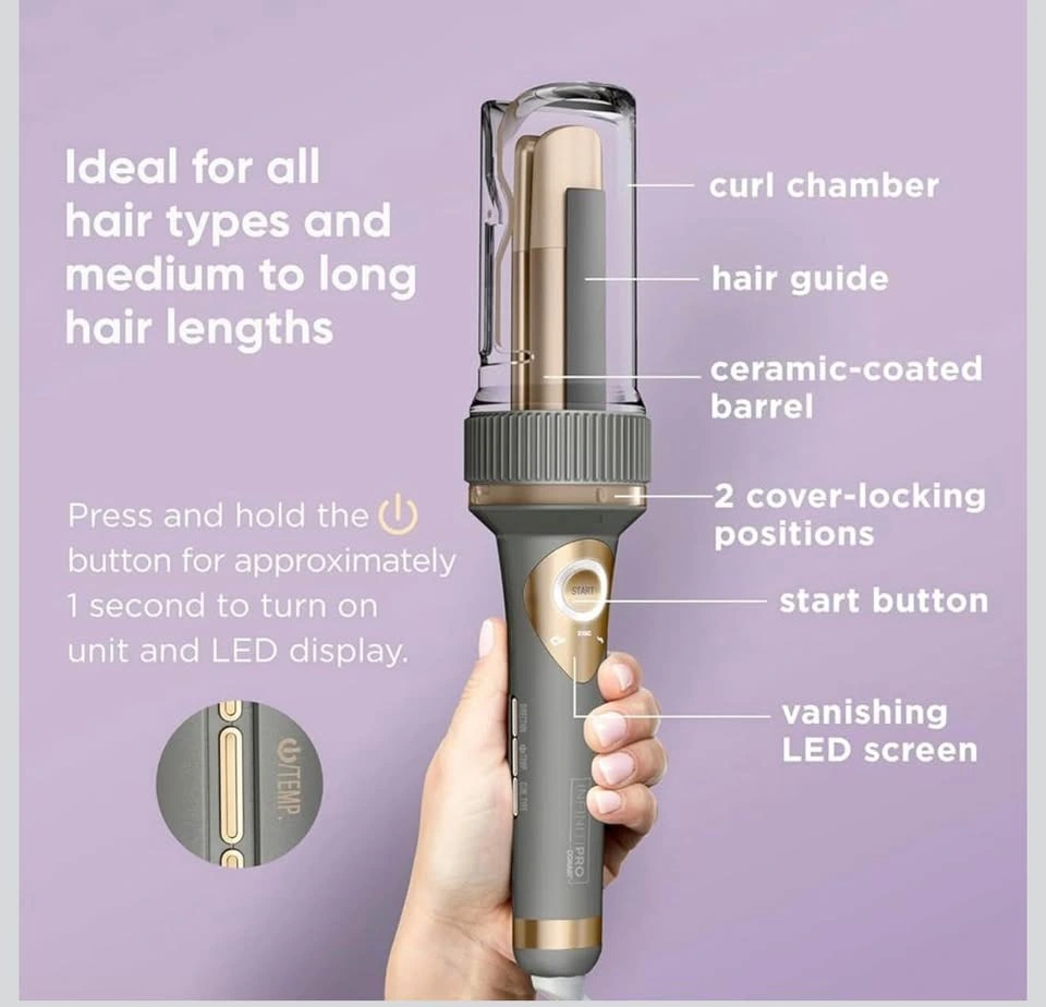 NEW Conair InfinitiPRO Curl Secret 1 ¼ Inch Auto Hair Curler - photo 3