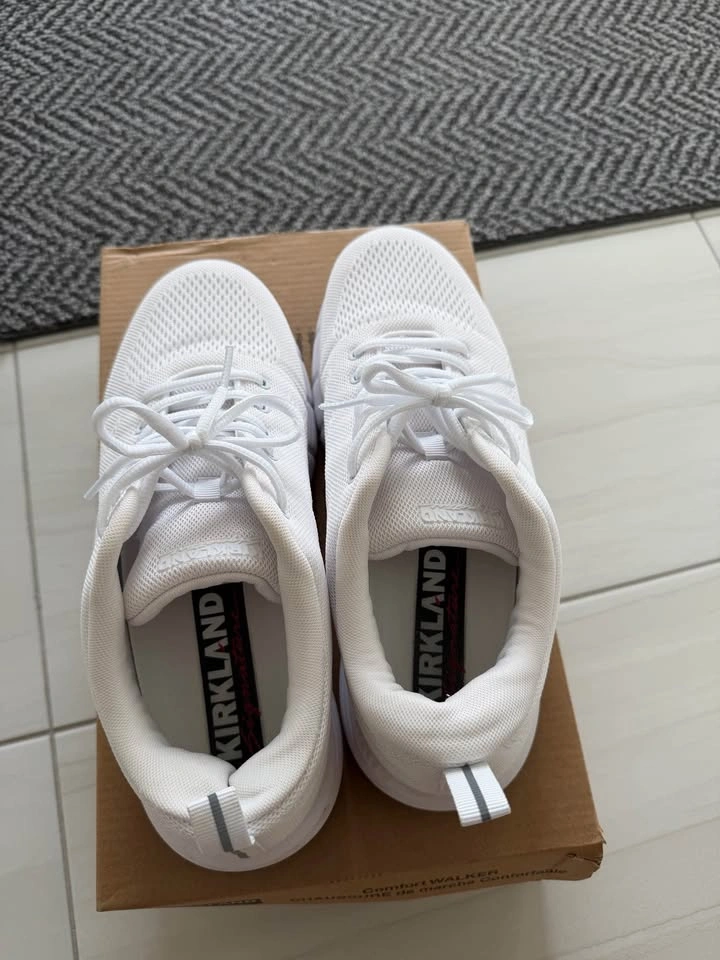 All-White Kirkland Comfort Walker Sneakers (Men's Size 9) - photo 5