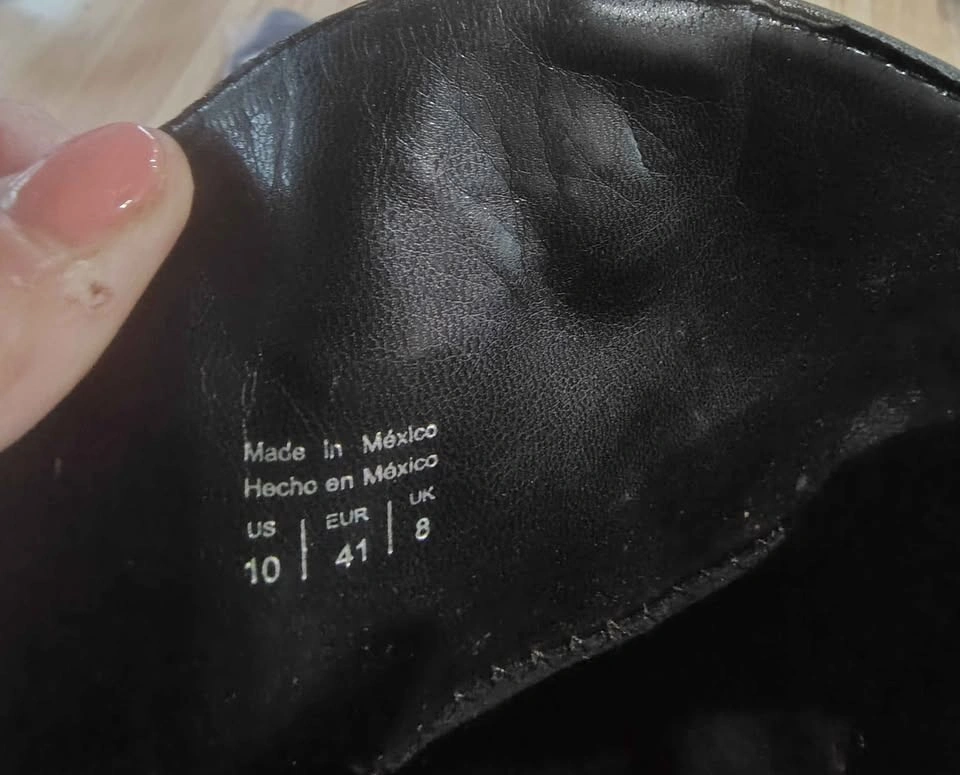 Tall black leather boots - photo 2