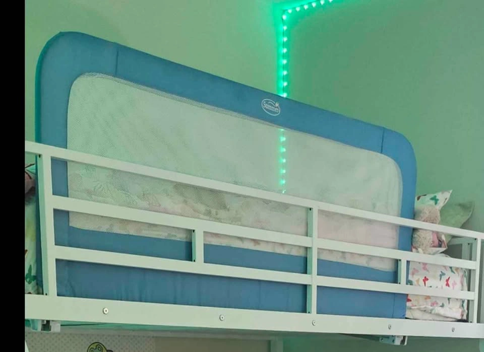White Metal Twin-over-Full Bunk Bed - photo 2