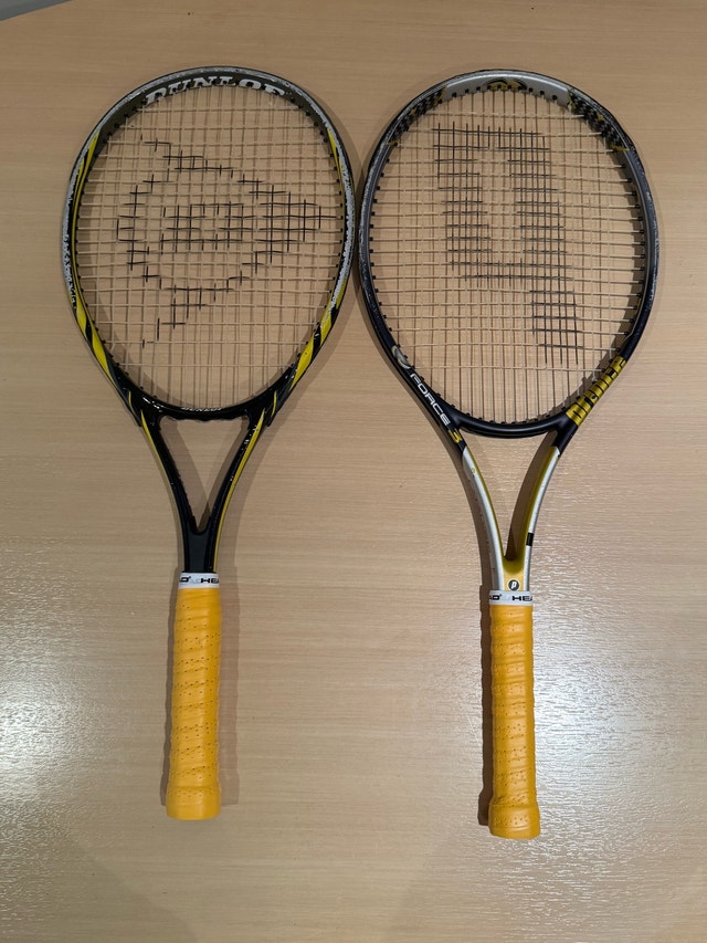 Dunlop and Prince Force 3 Catalyst Tennis Rackets