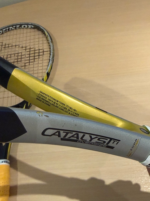 Dunlop and Prince Force 3 Catalyst Tennis Rackets - photo 4