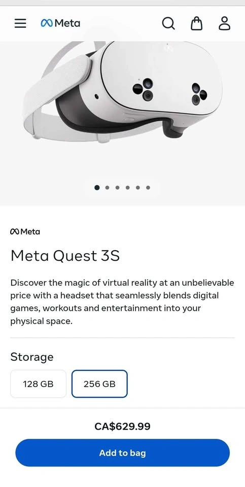 Oculus Meta Quest 3S VR 256GB - Mint Condition - photo 5