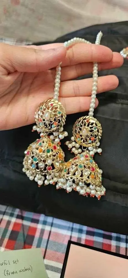 Indian pakistani bridal wedding jewlery set image indicator(4)