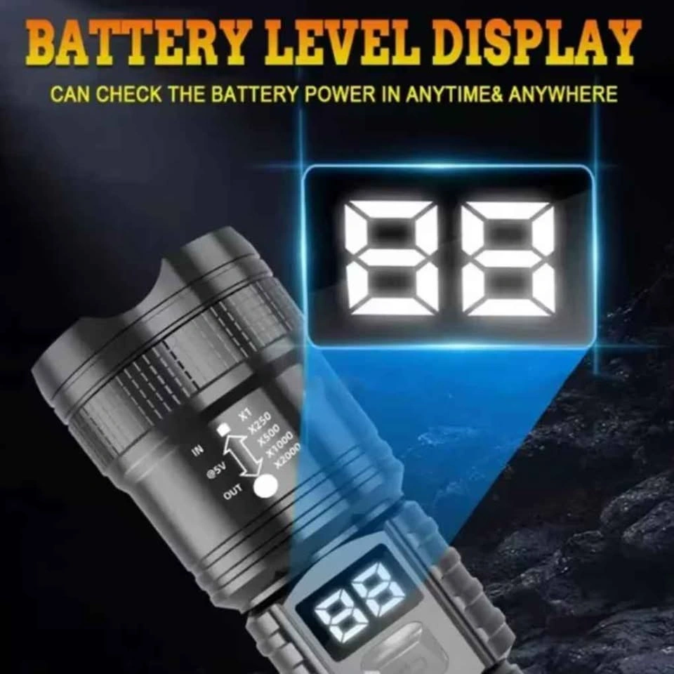 100,000LM High Power LED Flashlight with Zoom - photo 5